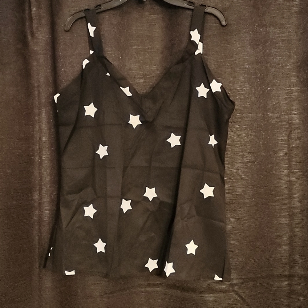 Brand new sz S baby doll style tank top with stars